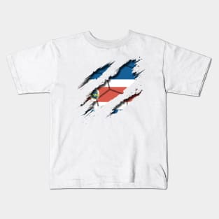 Costa Rica Football Kids T-Shirt